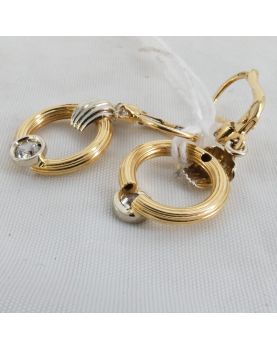 Pair of Earrings in 18 Carat Gold 5.72 Grams