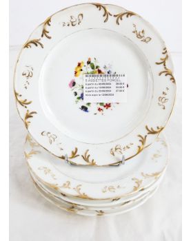 Series of 5 Paris Porcelain Plates