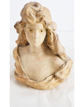 Sculpture Bust of a Woman Signed