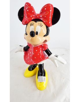 Sujet Minnie Mouse en Résine Polychrome