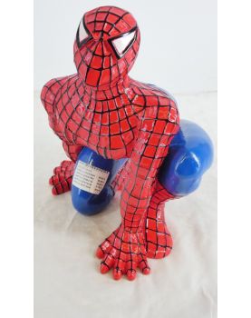Sujet Spiderman en Résine Polychrome