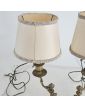 Pair of Brass Hot Water Bottle Style Lamps