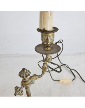 Paire de Lampes Style Bouillottes en Laiton