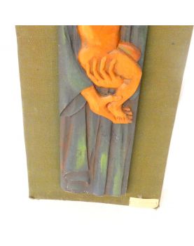 Cadre Bois Sculpté Maternité par FERCHAUD