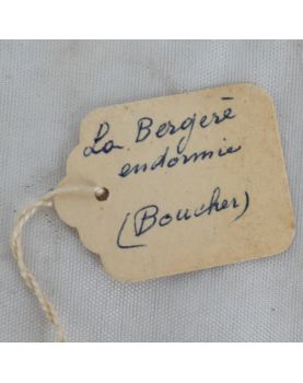 Miniature Encadrée La Bergère Endormie par BOUCHER