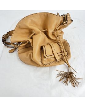 Bag LANCEL in Cuir Ocre Foulonnée with Cover