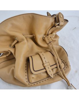 Bag LANCEL in Cuir Ocre Foulonnée with Cover