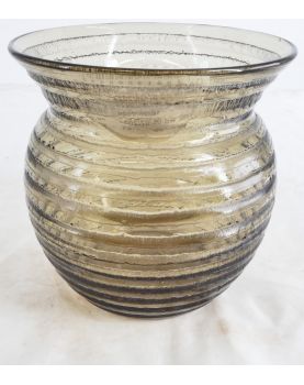 DAUM NANCY Smoked Crystal Vase