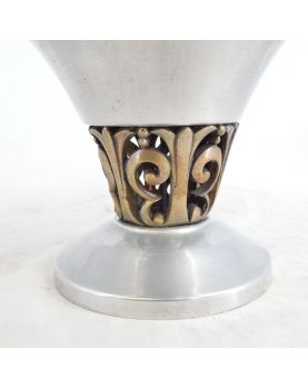 Aluminum and Bronze Cup by P.PLASAIT
