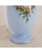 Blue Opaline Vase Butterfly Decor