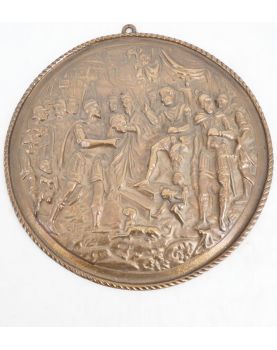 Plaque en Bronze Décor Empereur Romain