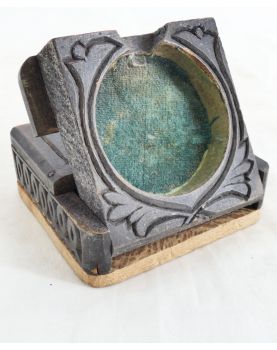 Small Door Watch in Wood Sculpted Work of Poilu 1917