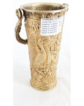 Medieval Bronze Vase Signed Max LE VERRIER