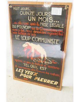Affiche le Loup Communiste par SOUPAULT