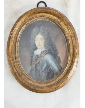 Petit Cadre Médaillon Louis XVI