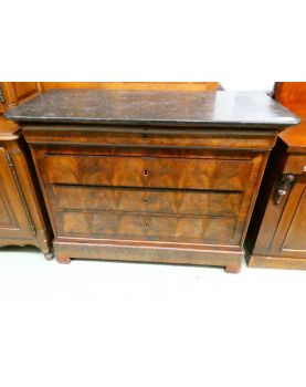 Marble Top Chest with Key