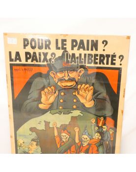 Poster Propaganda Anti Stalinist Signed the NORMAND