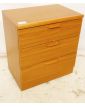 Small Chest of 3 Drawers Wood Veneer
