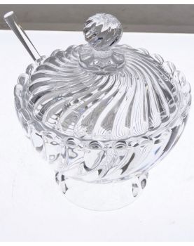 BACCARAT Crystal Candy Box with Spoon