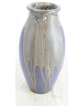 Enameled Pointed Vase Signed