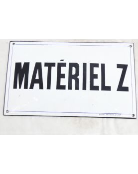 Small Material plate Z Enamelled