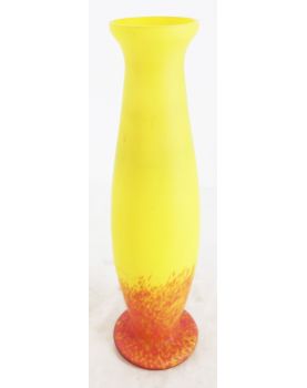 Yellow Glass Paste Vase