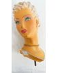 Polychrome Plaster Mannequin Bust with Necklace