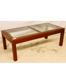 GPLAN Rectangular Glass Top Coffee Table