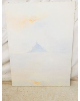 Oil on Canvas Mont Saint Michel Lucien MARIE