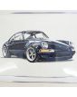 Tableau Porsche 911 Singer Signé Baes GERALD Certification Authentique