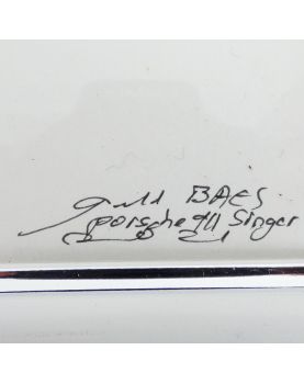 Tableau Porsche 911 Singer Signé Baes GERALD Certification Authentique
