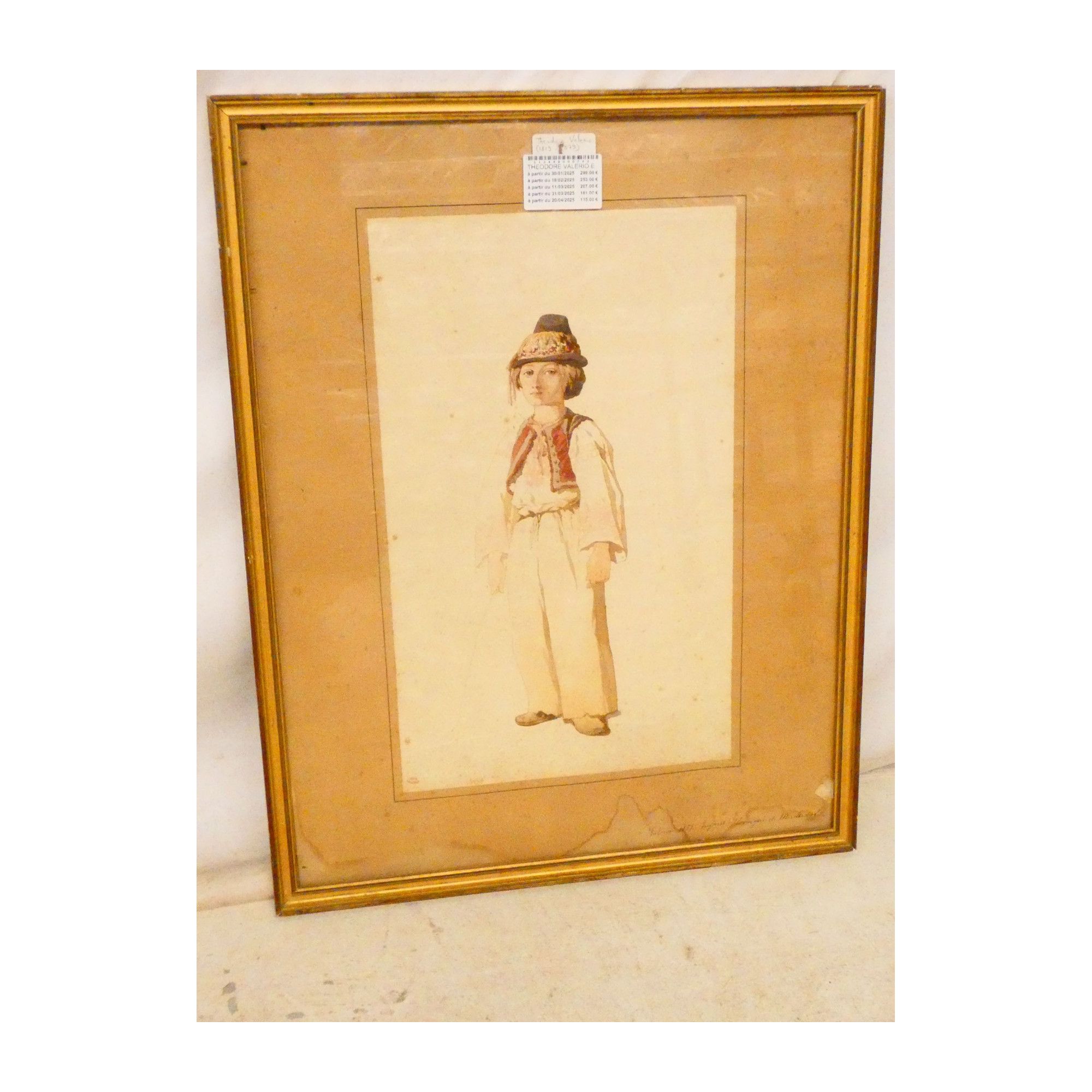 Norwegian Child Watercolor by Theodore Valerio Norwegian Child Watercolor by Theodore Valerio
