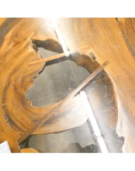 Large Round Teak Table Tripod Legs