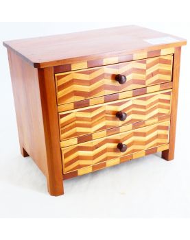 Small Marquetry Master's Chest of Drawers