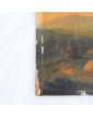 Old Oil on Panel Decor of Cow in the Meadows