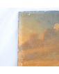 Old Oil on Panel Decor of Cow in the Meadows
