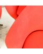 Set of 4 Red Armchairs Signed Eric KLOTE