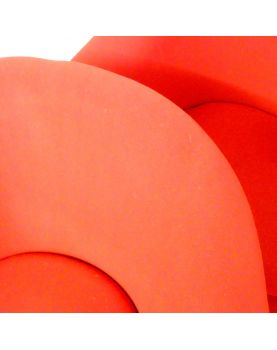 Série de 4 Fauteuils Rouges  Signé Eric KLOTE
