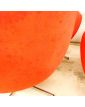 Set of 4 Red Armchairs Signed Eric KLOTE