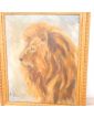 Huile sur Toile Lion Signé J.GOMEZ