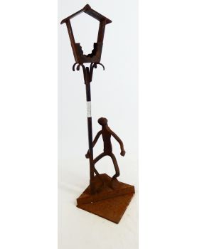 Subject Man with Wrought Iron Lamppost