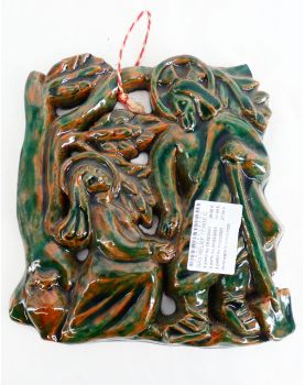 Bas Relief in Glazed Terracotta