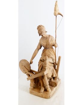 Subject Seated Woman in Terracotta Spinner Signed Richard AURILI