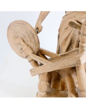Subject Seated Woman in Terracotta Spinner Signed Richard AURILI