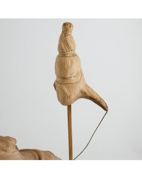 Subject Seated Woman in Terracotta Spinner Signed Richard AURILI