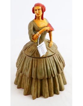 Boîte à Poudre Sujet Femme Signé
