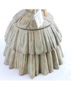 Boîte à Poudre Sujet Femme Signé