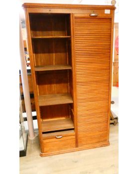 Double Curtain File Cabinet with Key