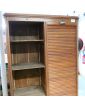 Double Curtain File Cabinet with Key