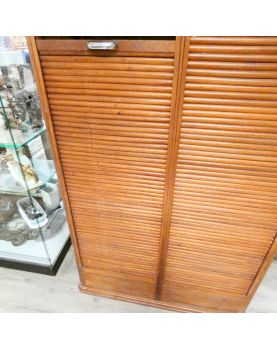 Double Curtain File Cabinet with Key
